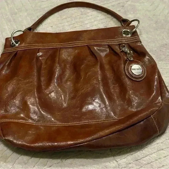 Vintage Nine West Brown Patten Purse - Picture 7 of 10